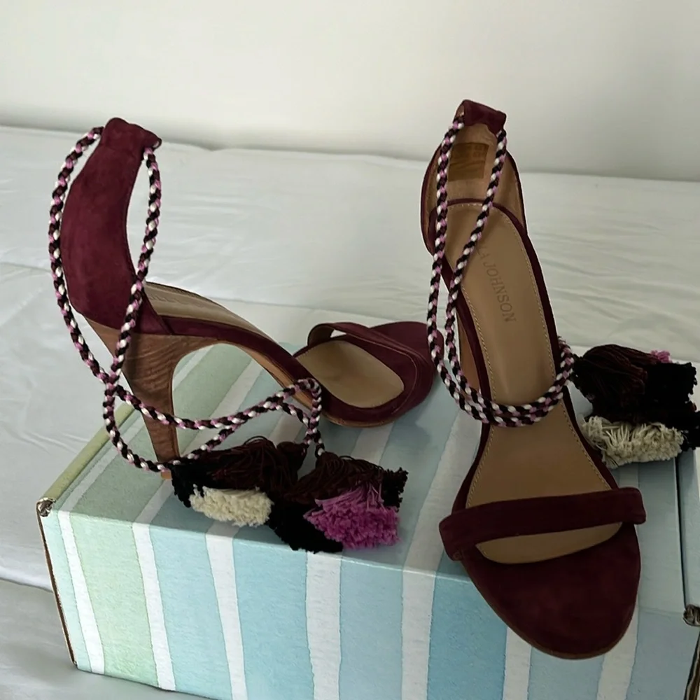 Ulla Johnson tassel heels size 40